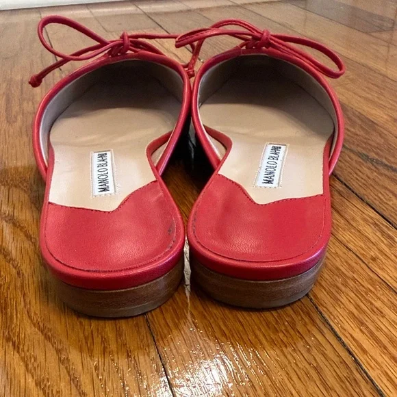 Manolo Blahnik square toe Ballerimu SZ 37 - Picture 3 of 7